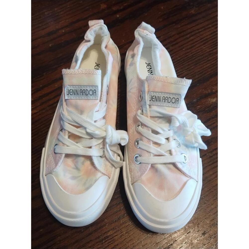 Jenn Ardor Womens Sz 7.5 Canvas Slip On Casual Sneaker Shoes